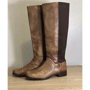 Stuart Weitzman Saddle Old West Calf Woman's Boots Size 9.5 Brown